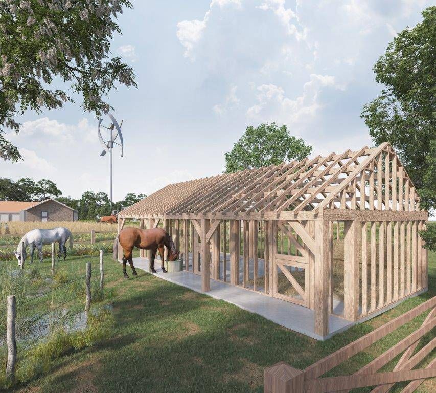 Houten bijgebouw Arrow - Europese eik
