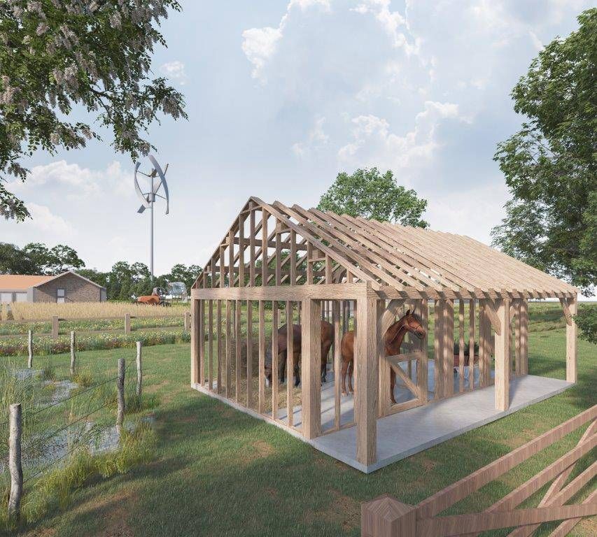 Houten bijgebouw Rock - Fijnspar