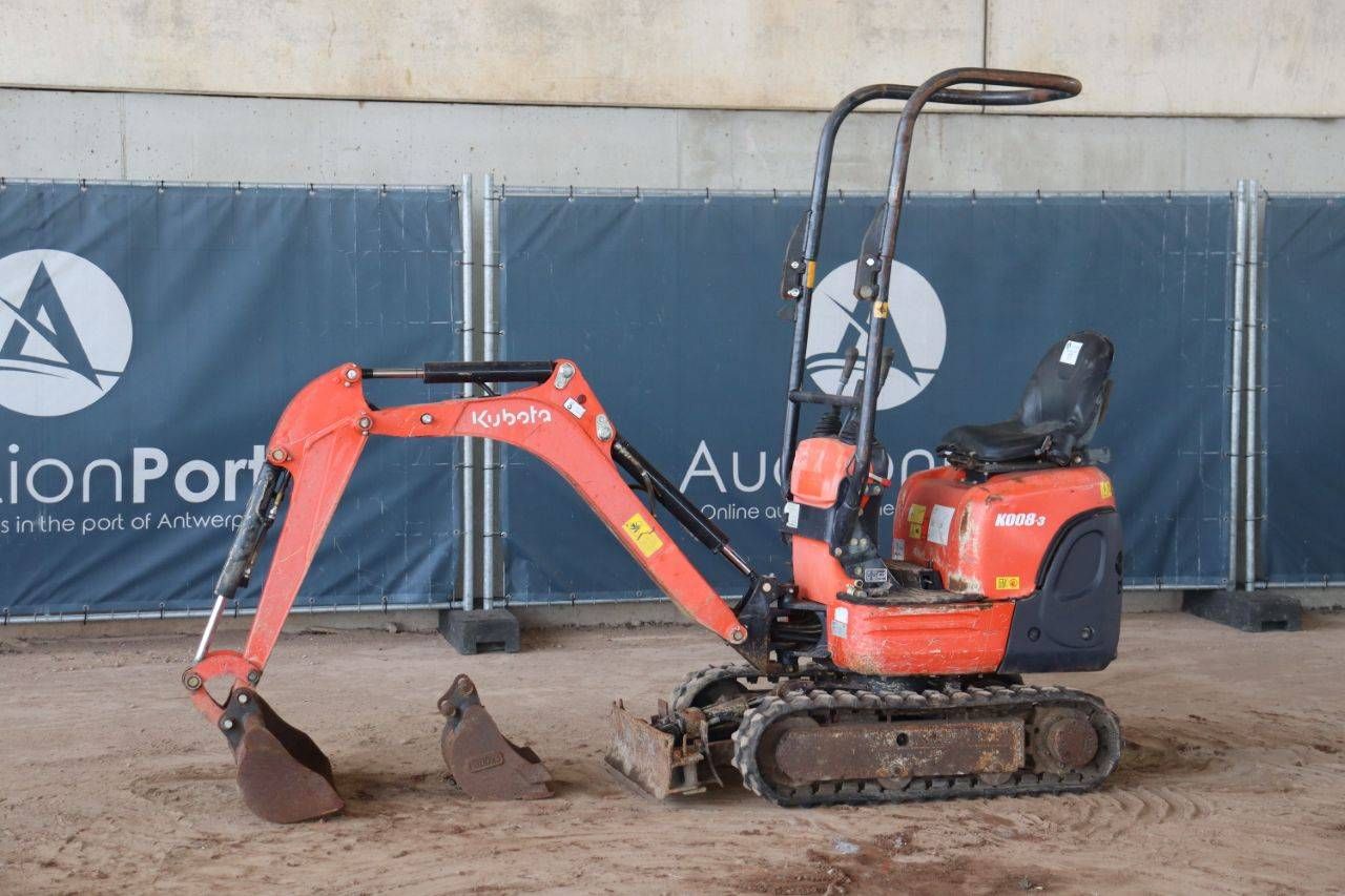 Mini excavator Kubota K008-3 Diesel 7.4kW 2015