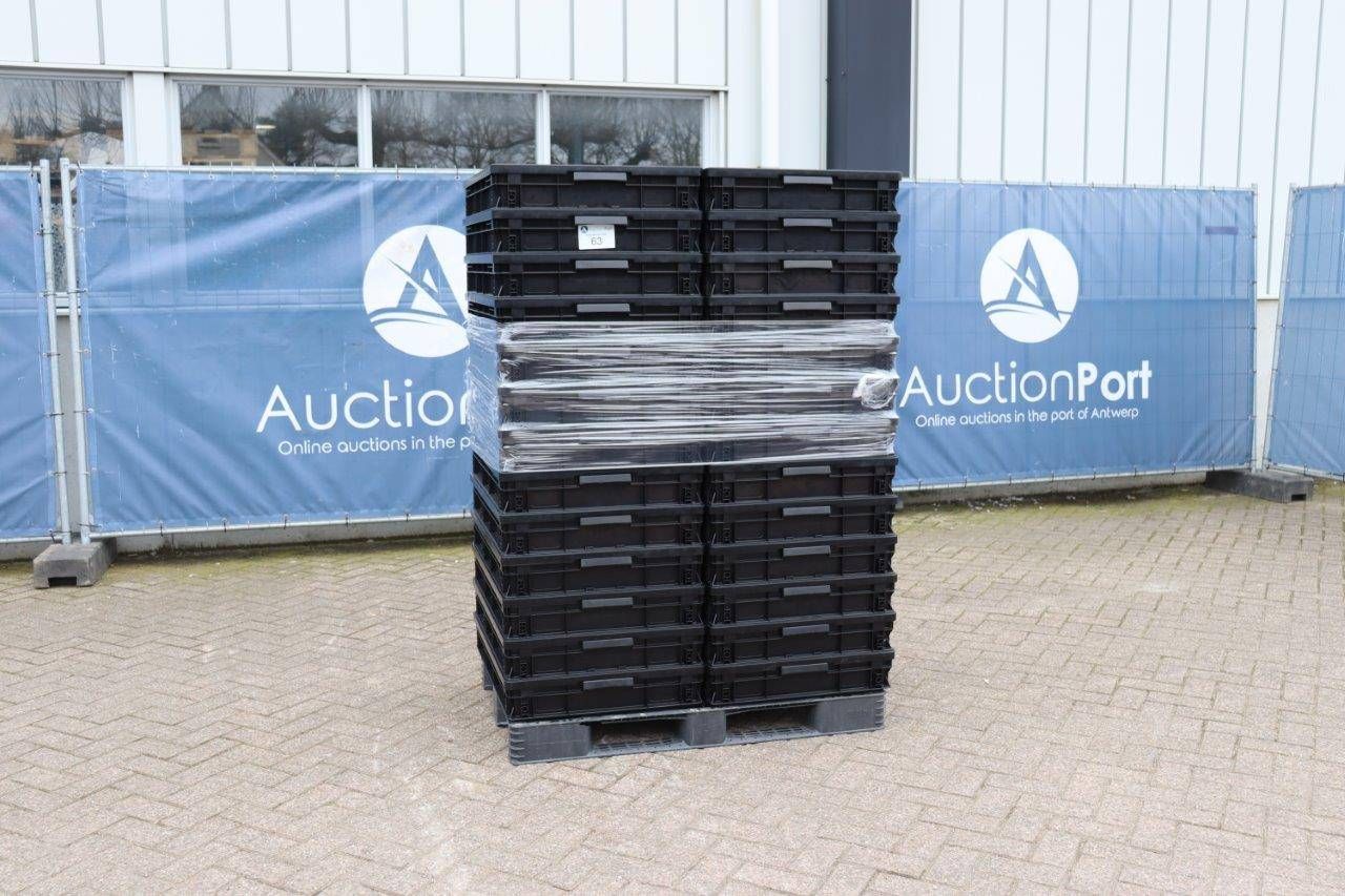 Lot English Stacking bins 80x60x25cm 26 pieces New