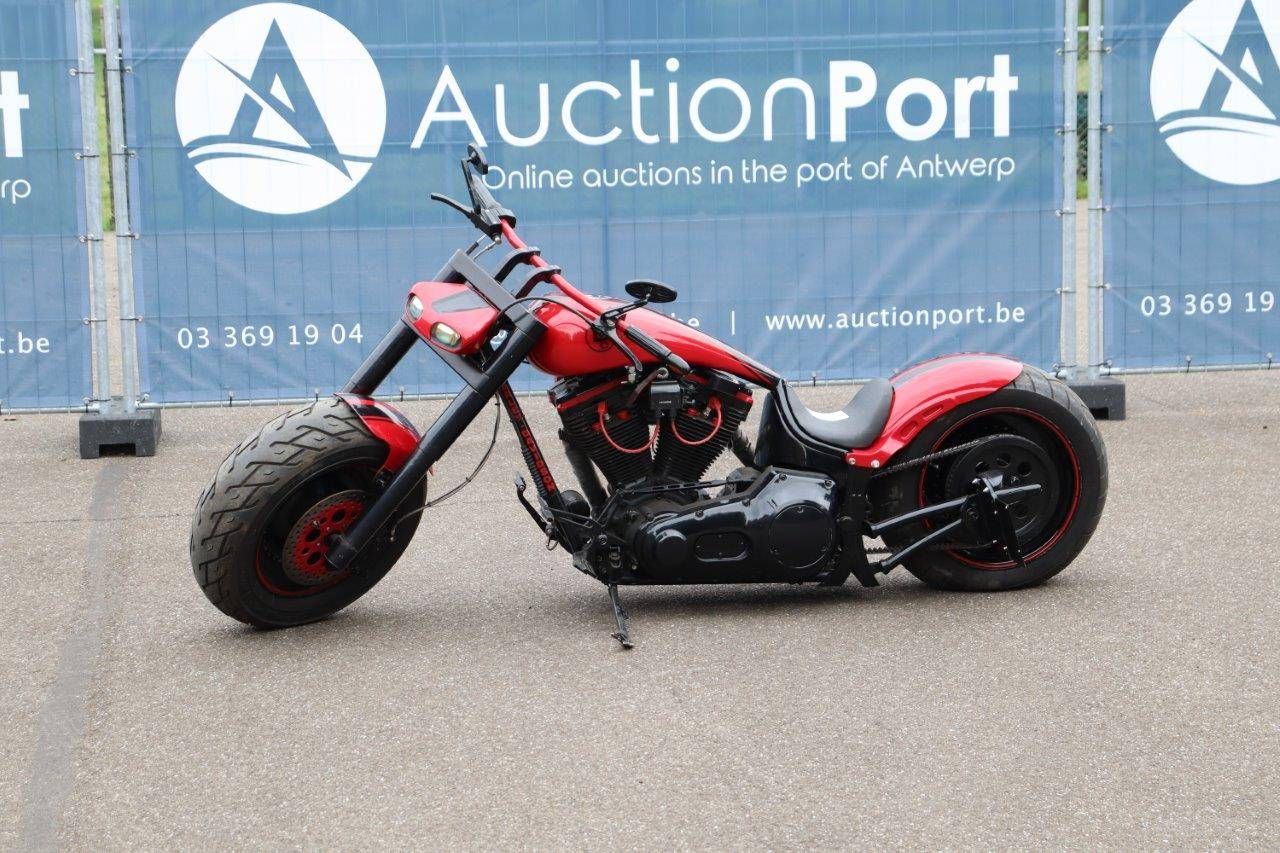 Motorcycle Harley-Davidson Chopper Petrol 1991 (Margin)
