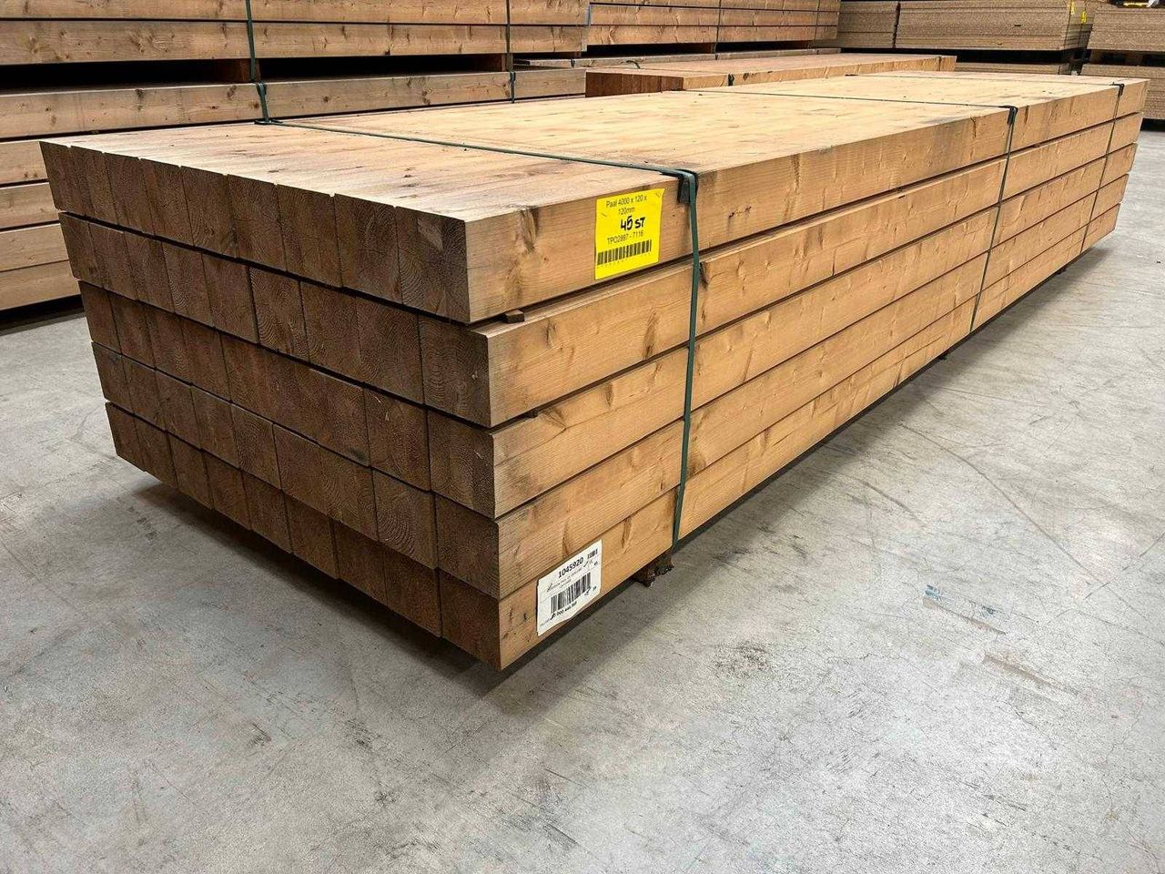 Batch Beams Redvision Douglas 45 pieces 12x12x400cm New