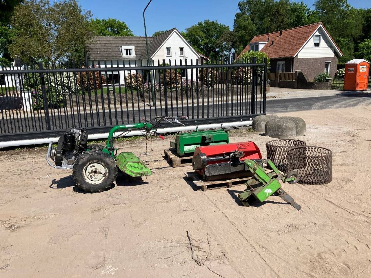 Garden Tiller Ferrari with Various Attachments