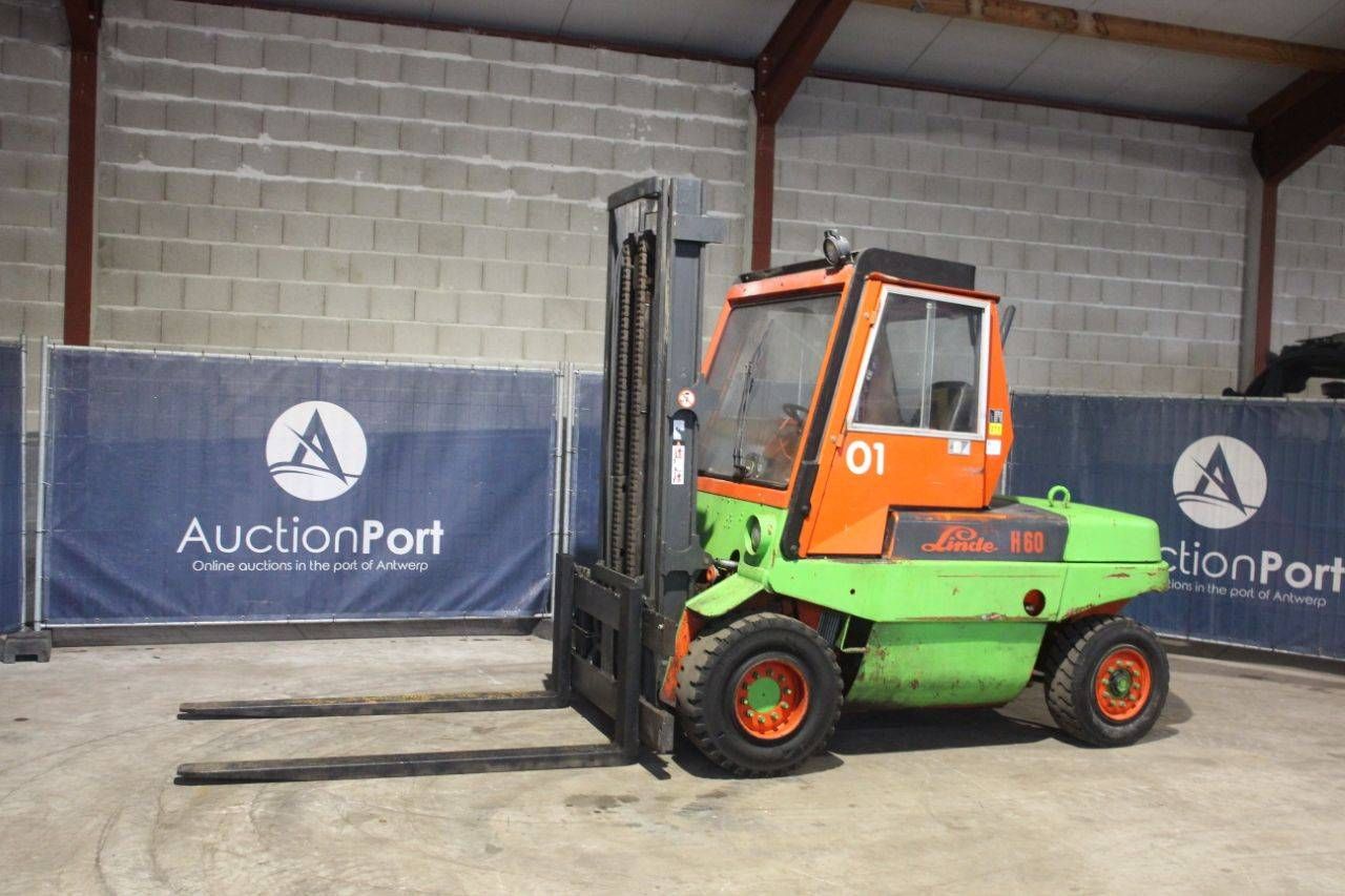 Forklift Linde H60D Diesel 6000kg 3.75m 1986