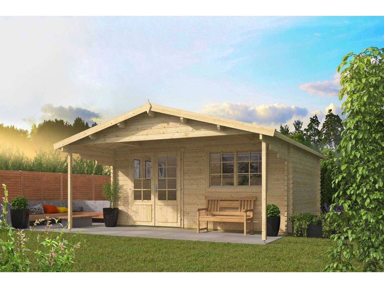 Garden house Kristan 44mm 5000x6000x2630mm Untreated New