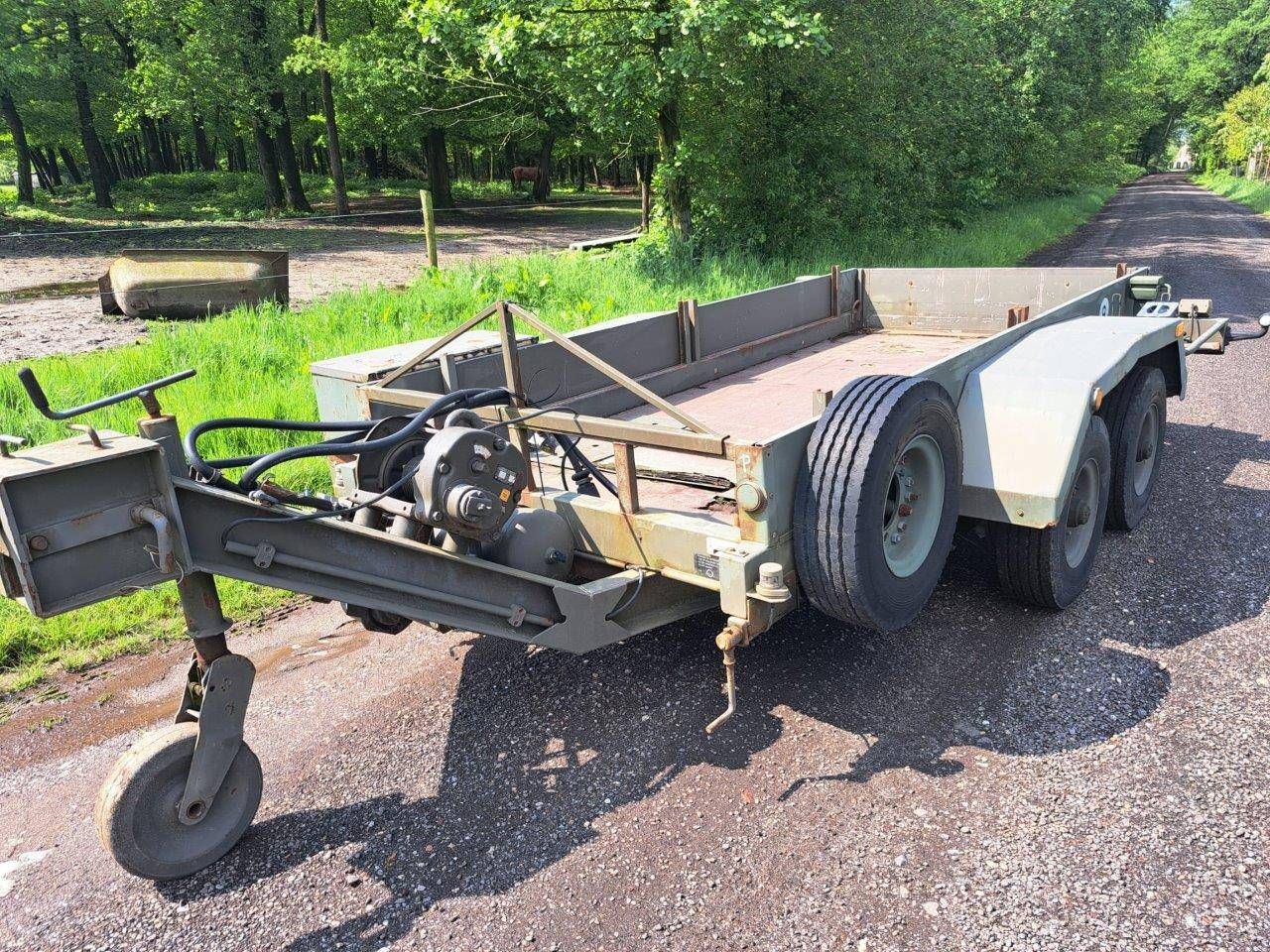 Trailer with winch