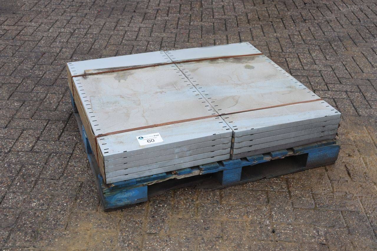 Batch of metal shelves for warehouse shelving