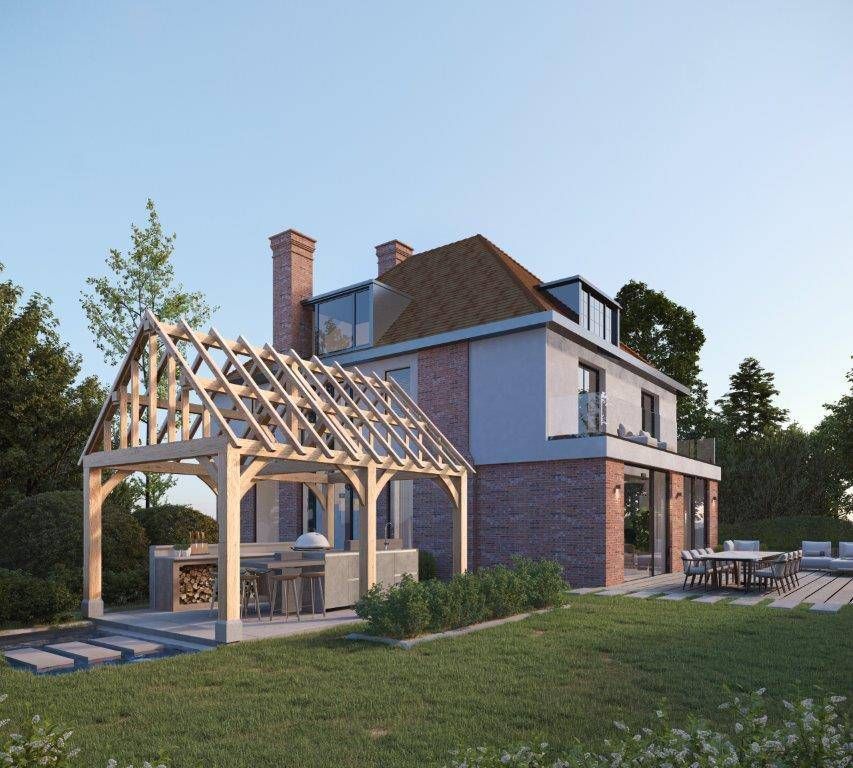 Houten bijgebouw Birthe - Europese eik