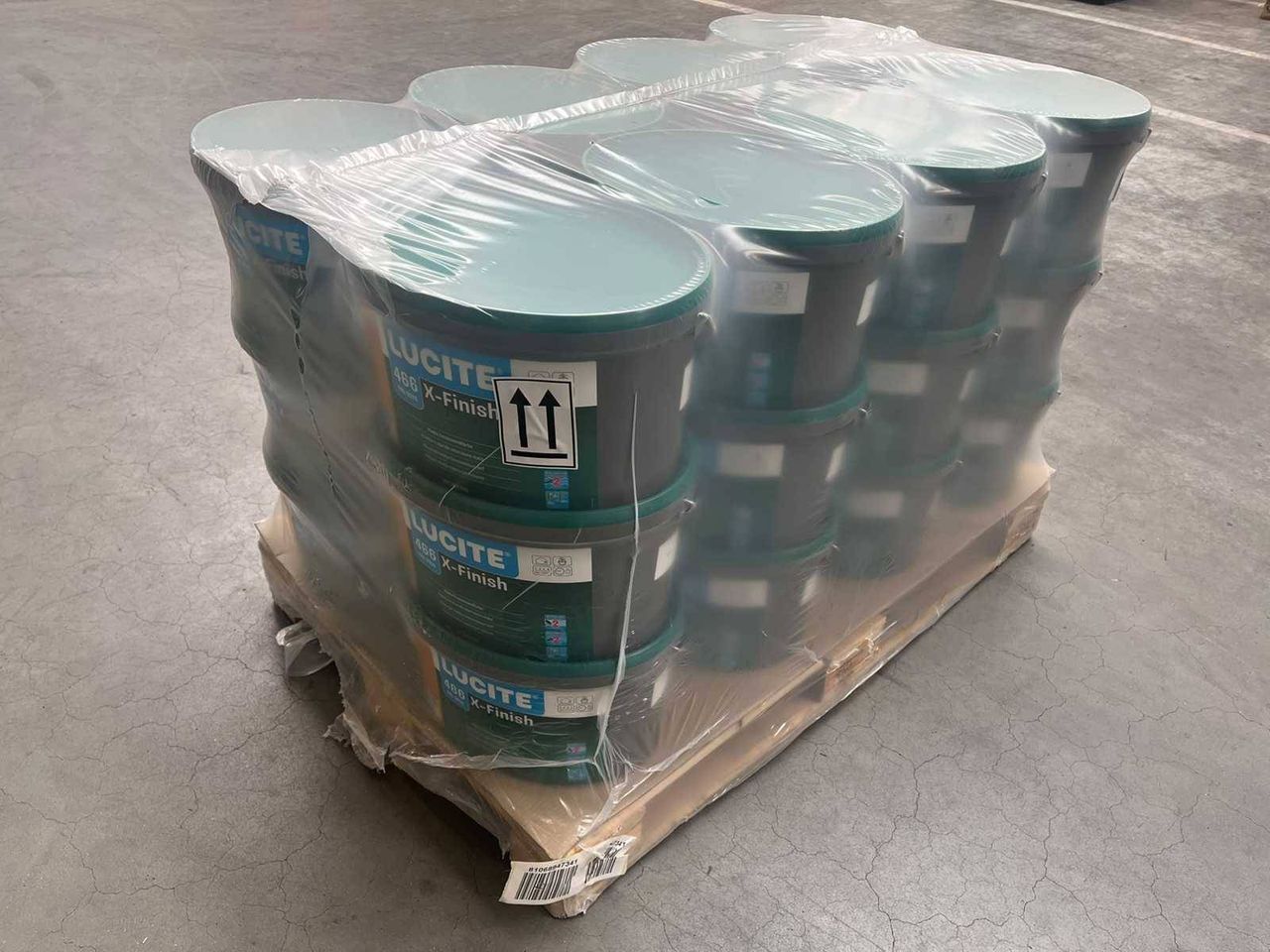 Pot Verf Dörken Lucite X-Finish 12L RAL9010 24 Stuks
