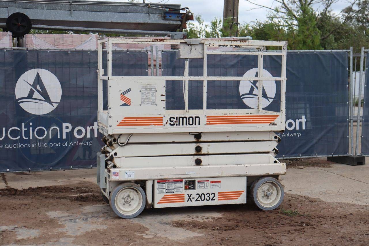 Piattaforma elevatrice elettrica a forbice Simon X-2032, 8,1 m, 1996