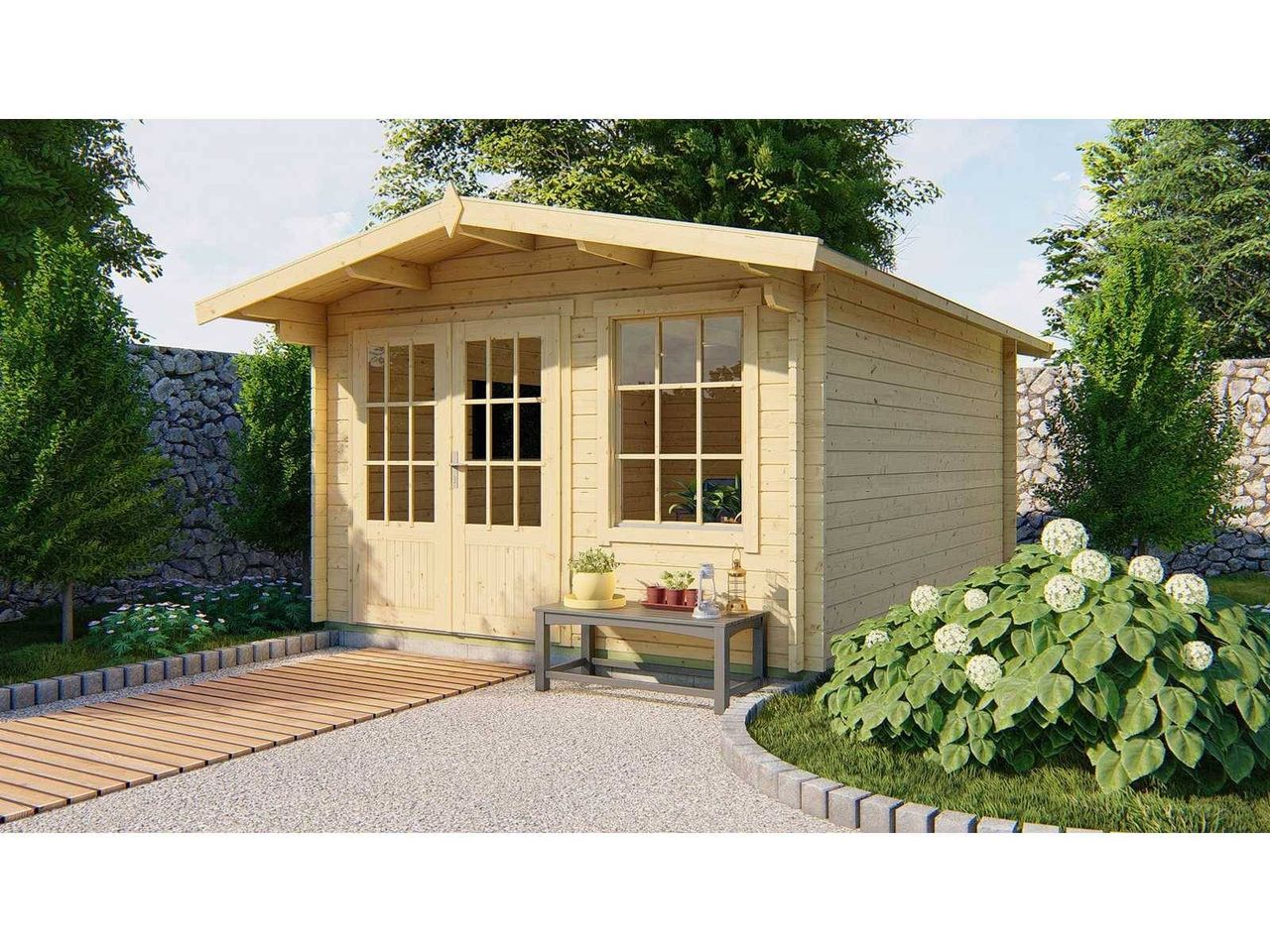 Garden house Alex 3500x4500x2360mm Untreated New