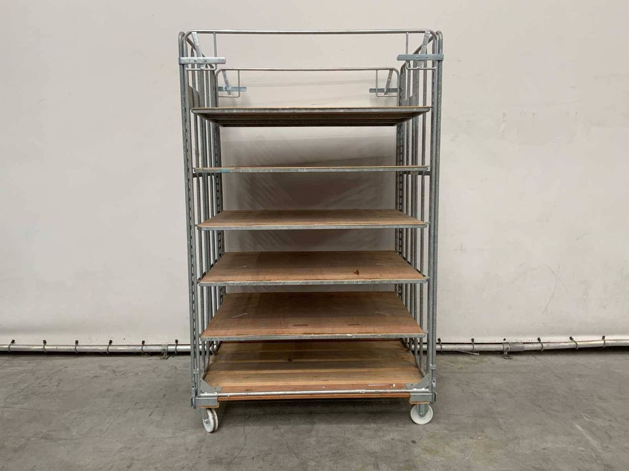 Shelving trolley 131x102x211cm 6 shelves 10 pieces