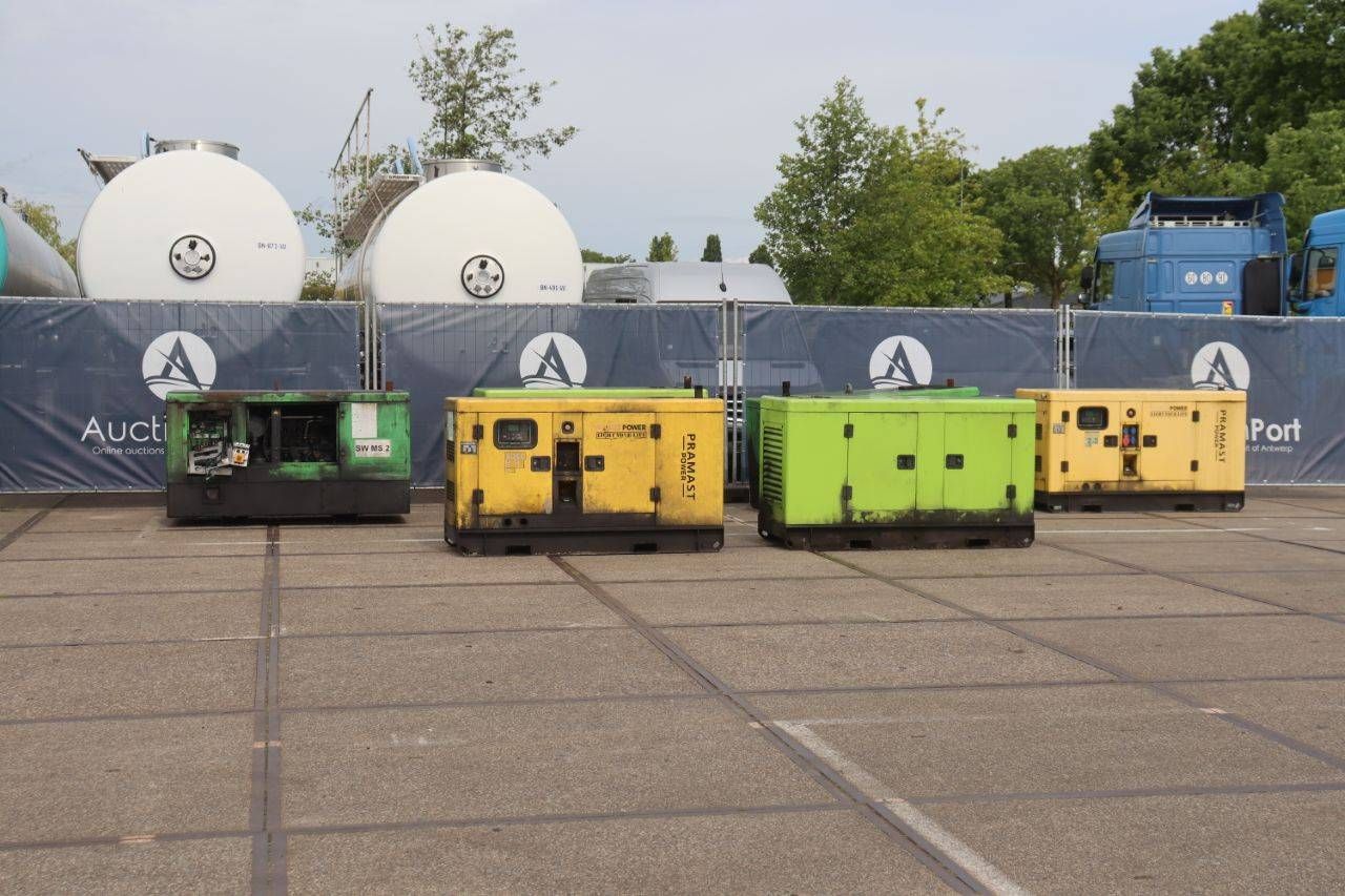 Lot of Generators Pramast Power VG-R30 Diesel 37kVA 6 pieces