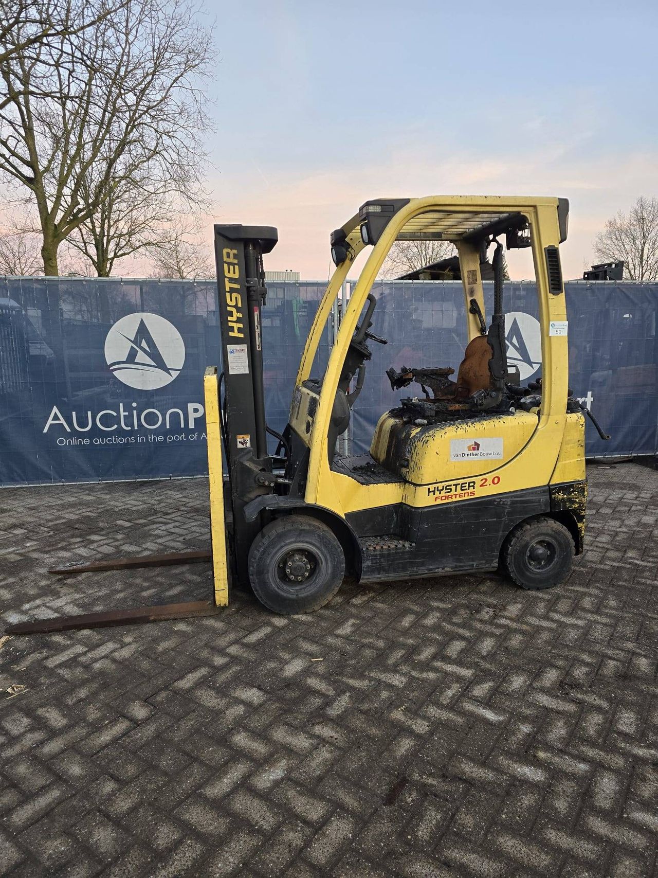 Forklift Hyster H2.0FTS LPG 2500kg 3.83m 2006