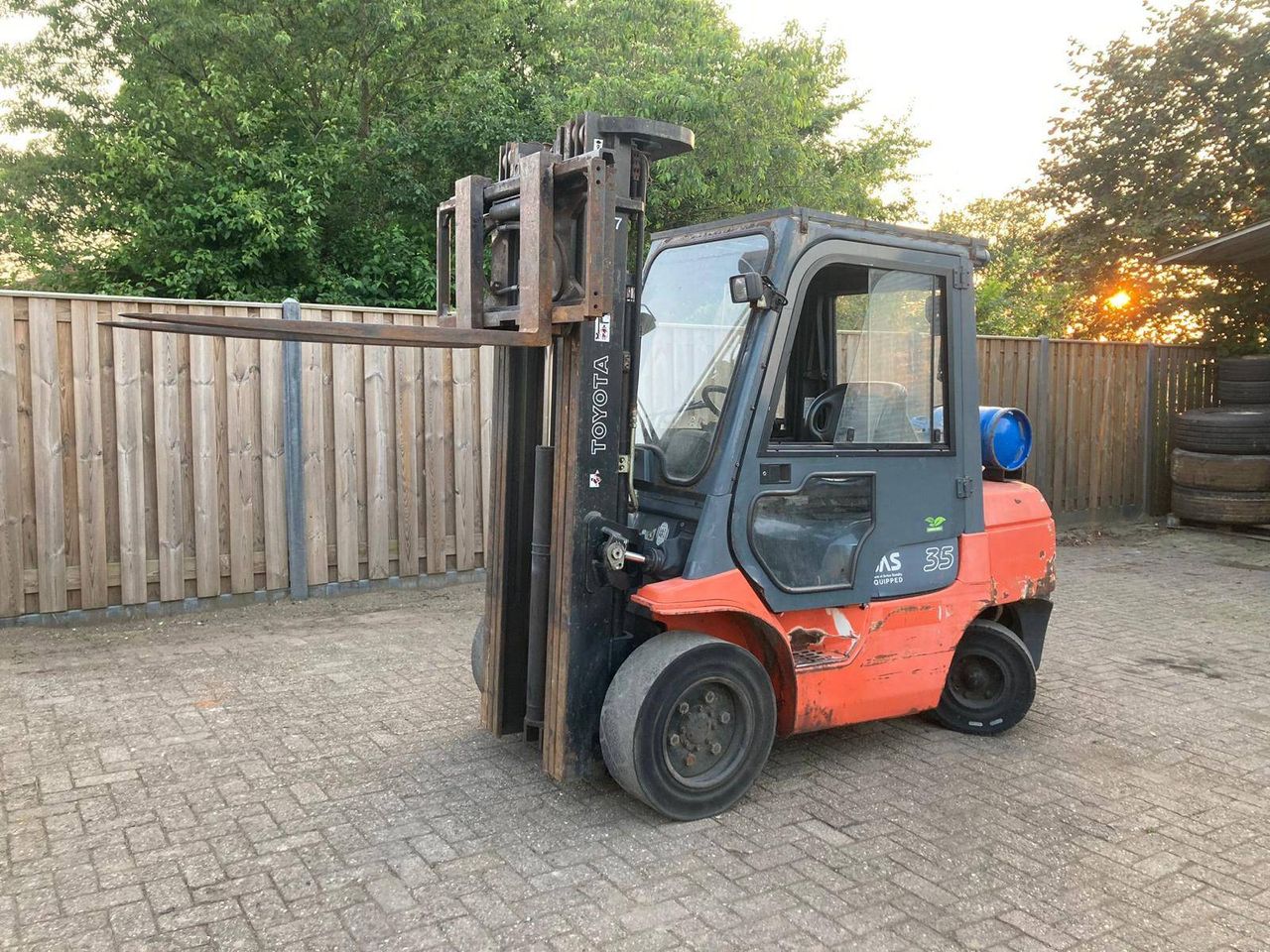 Forklift Toyota 02-7FGF-35 LPG 3500kg 2009