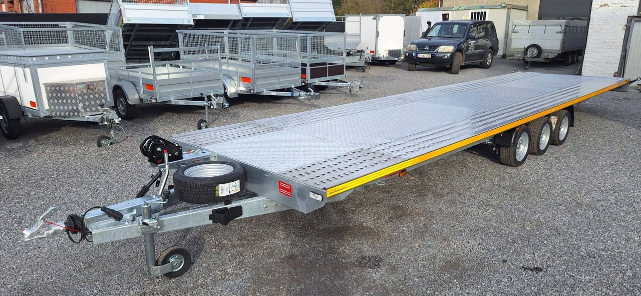 Platte Oplegger Nh triple-axle flatbed trailer