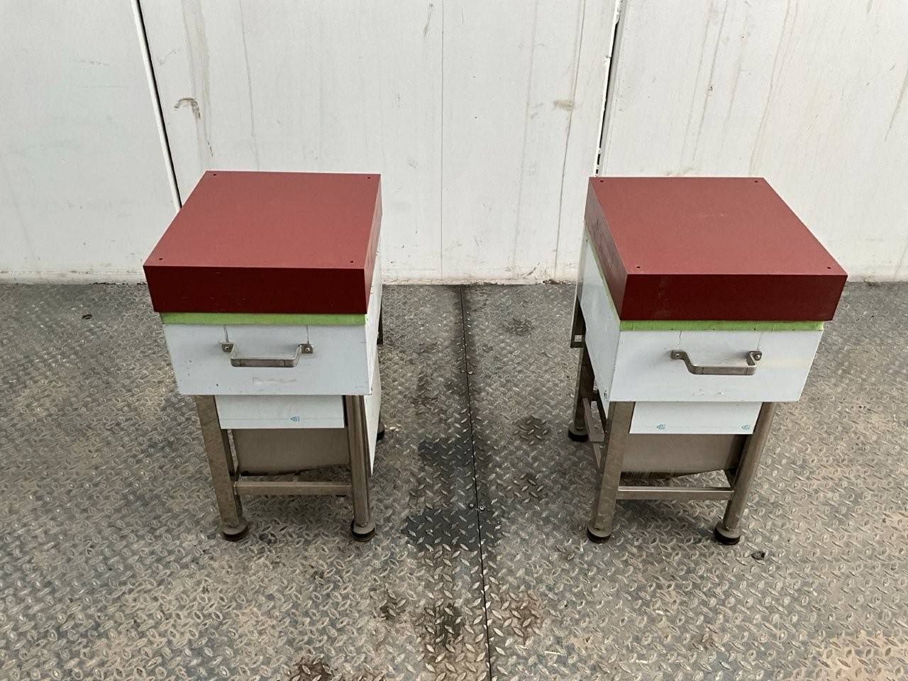 Partij Snijblok met Afvalbak (2x)