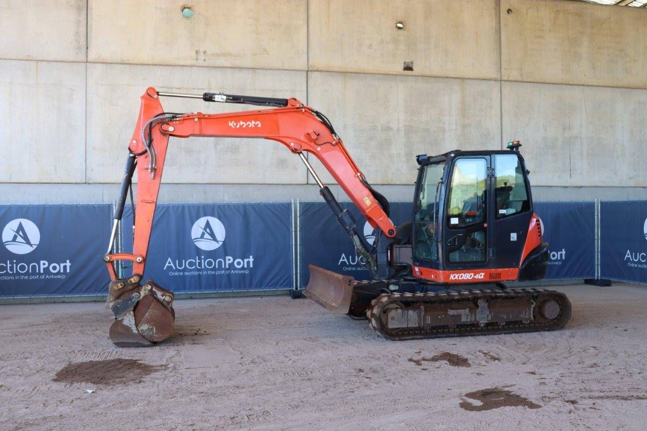 Crawler excavator Kubota KX080-4 Diesel 63hp 2017