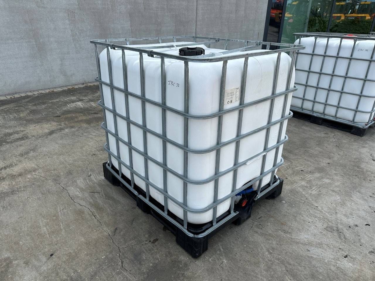 IBC tank with soap