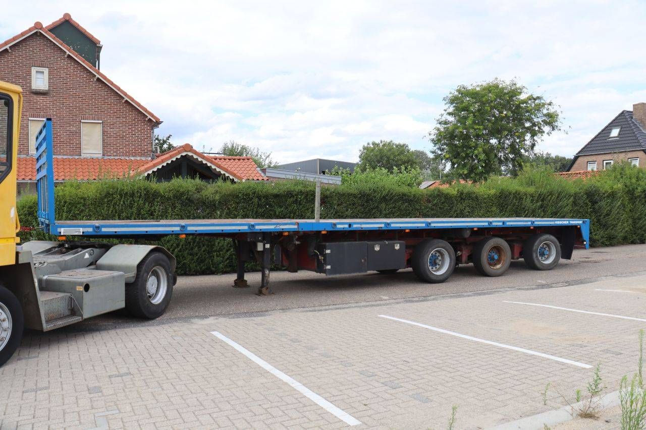 Flatbed Semi-trailer Lako TU346A 48t 1991