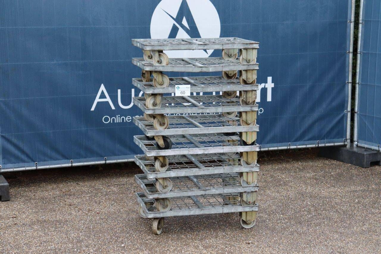 Lot of 9 transport trolleys
