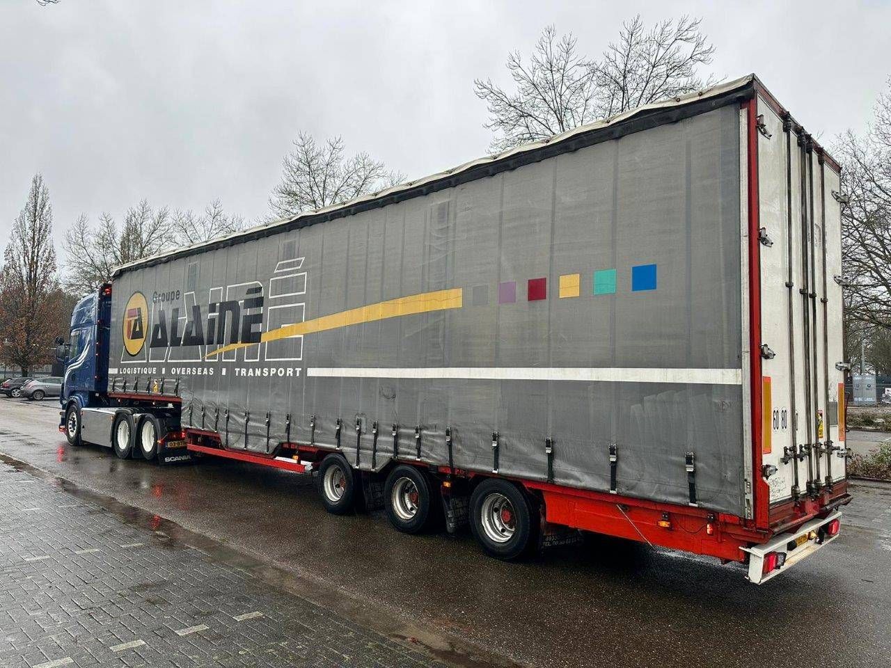 Sliding curtain semi-trailer Demico S453T2 1999