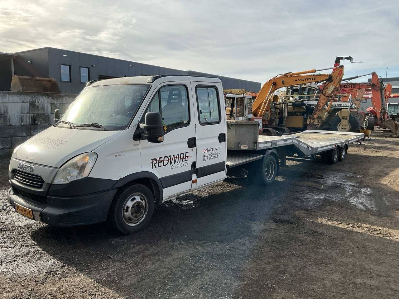 Iveco Daily 35C17 Diesel 2013 with Trailer Veldhuizen P47-2A 2016