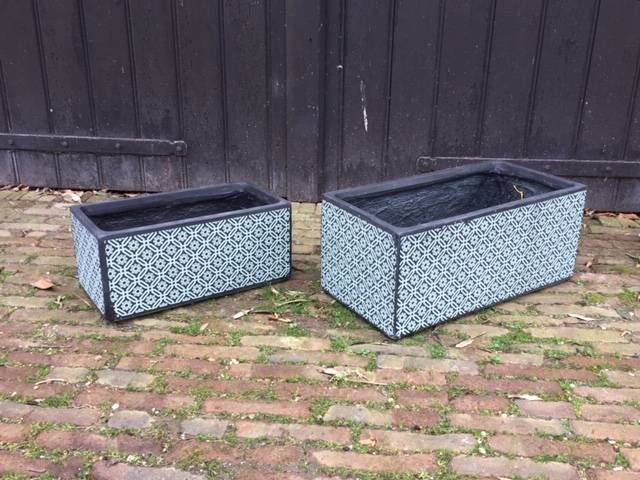 Flower boxes 2 pieces New (Margin)