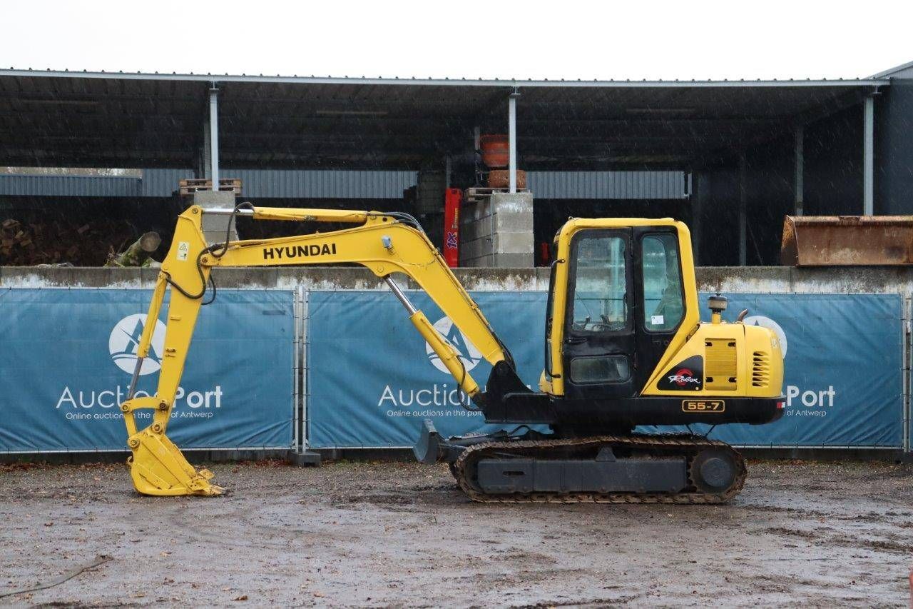 Mini digger Hyundai R55-7 Diesel 2012