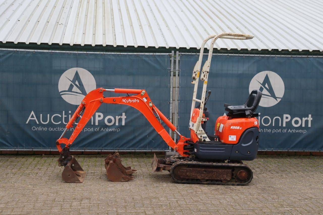 Mini excavator Kubota K008-3 Diesel 7.4kW 2010