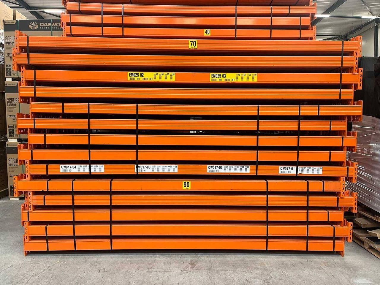 Pallet rack beam Stow 20 pieces
