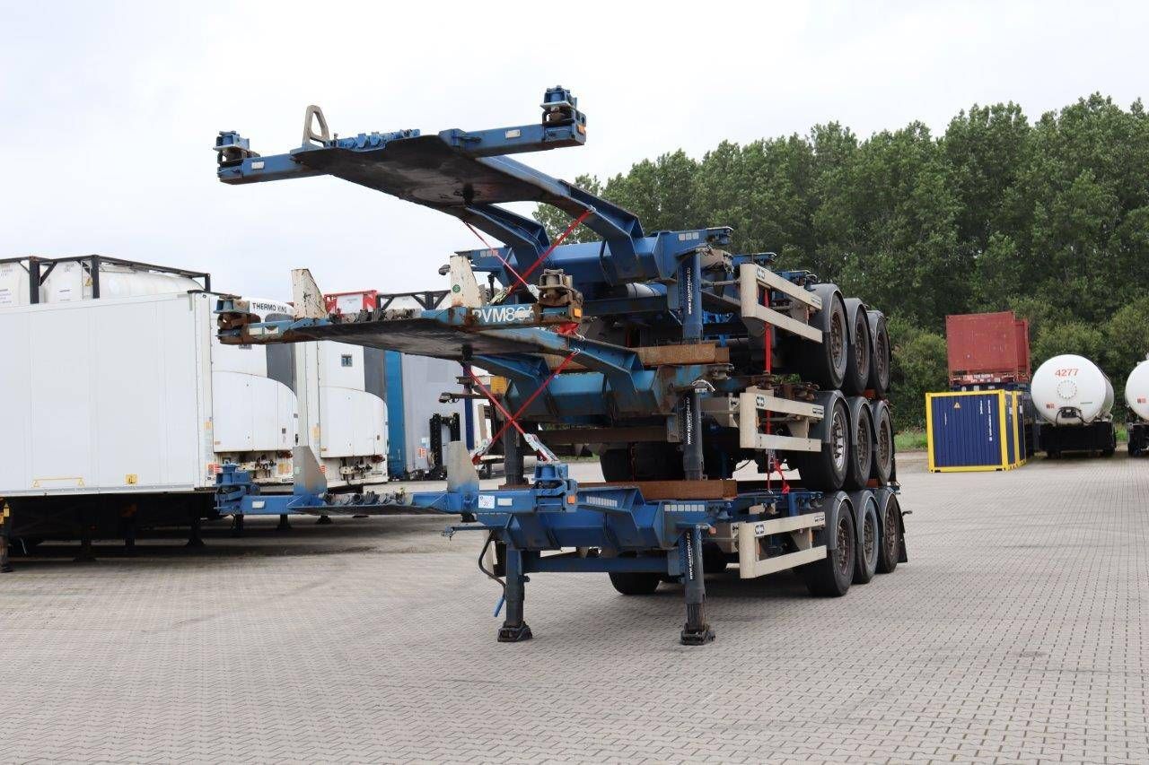 stack of 3x Van Hool 40FT HC chassis disc brakes lift axle