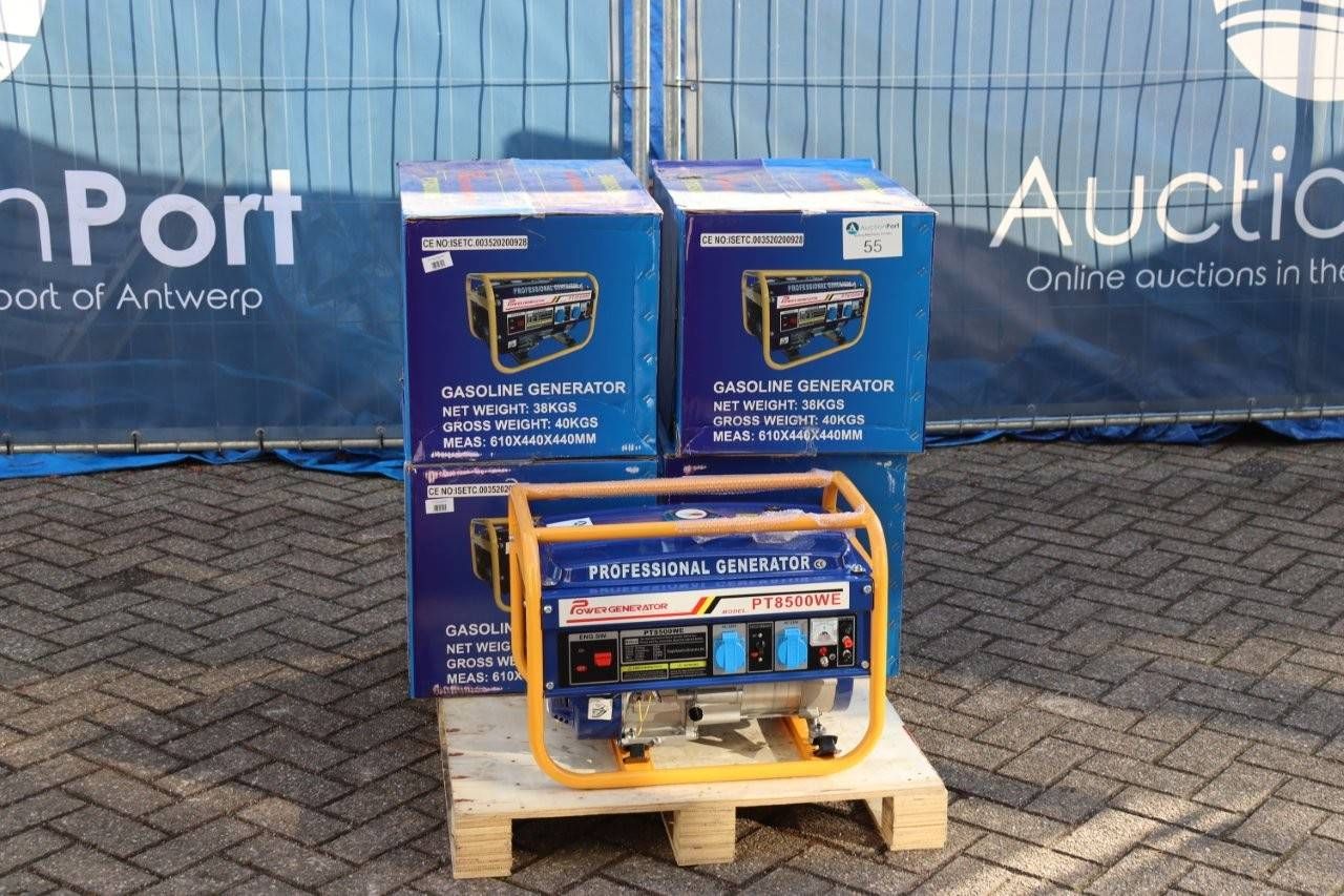Generator Power Generator PT8500WE Petrol 5 pieces New