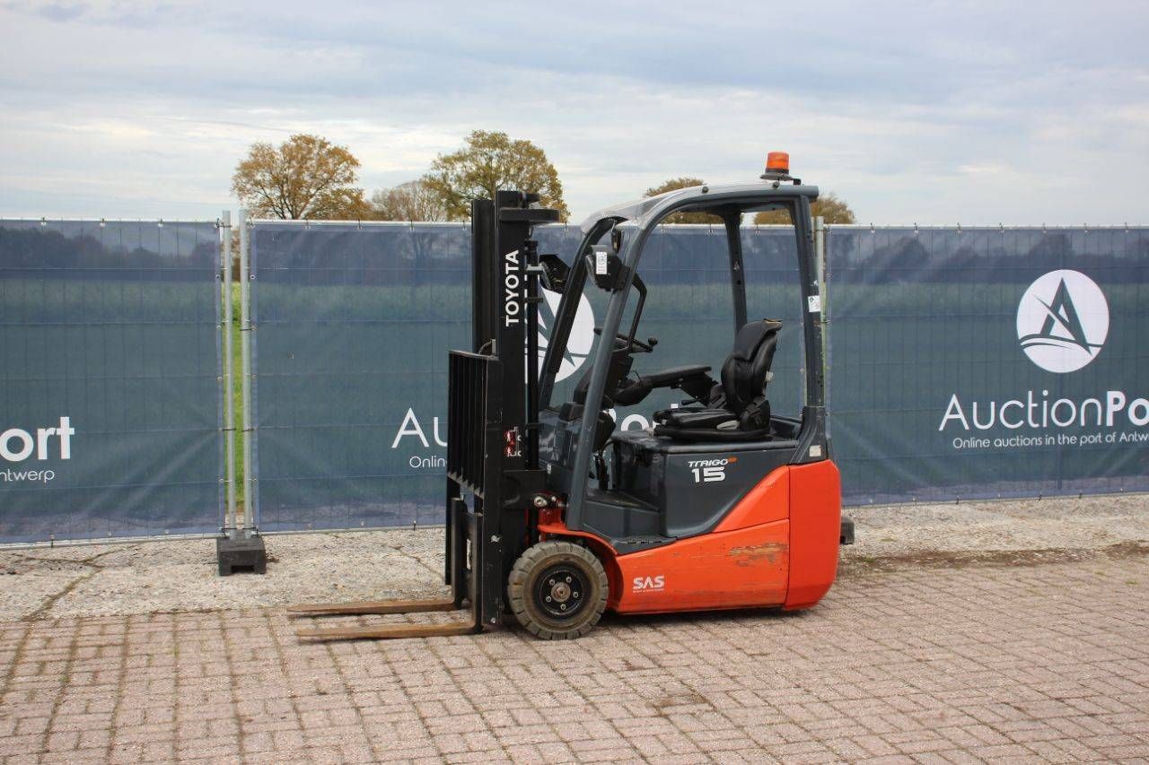 Toyota 8FBE15T Electric Forklift 1500kg 3.0m 2016