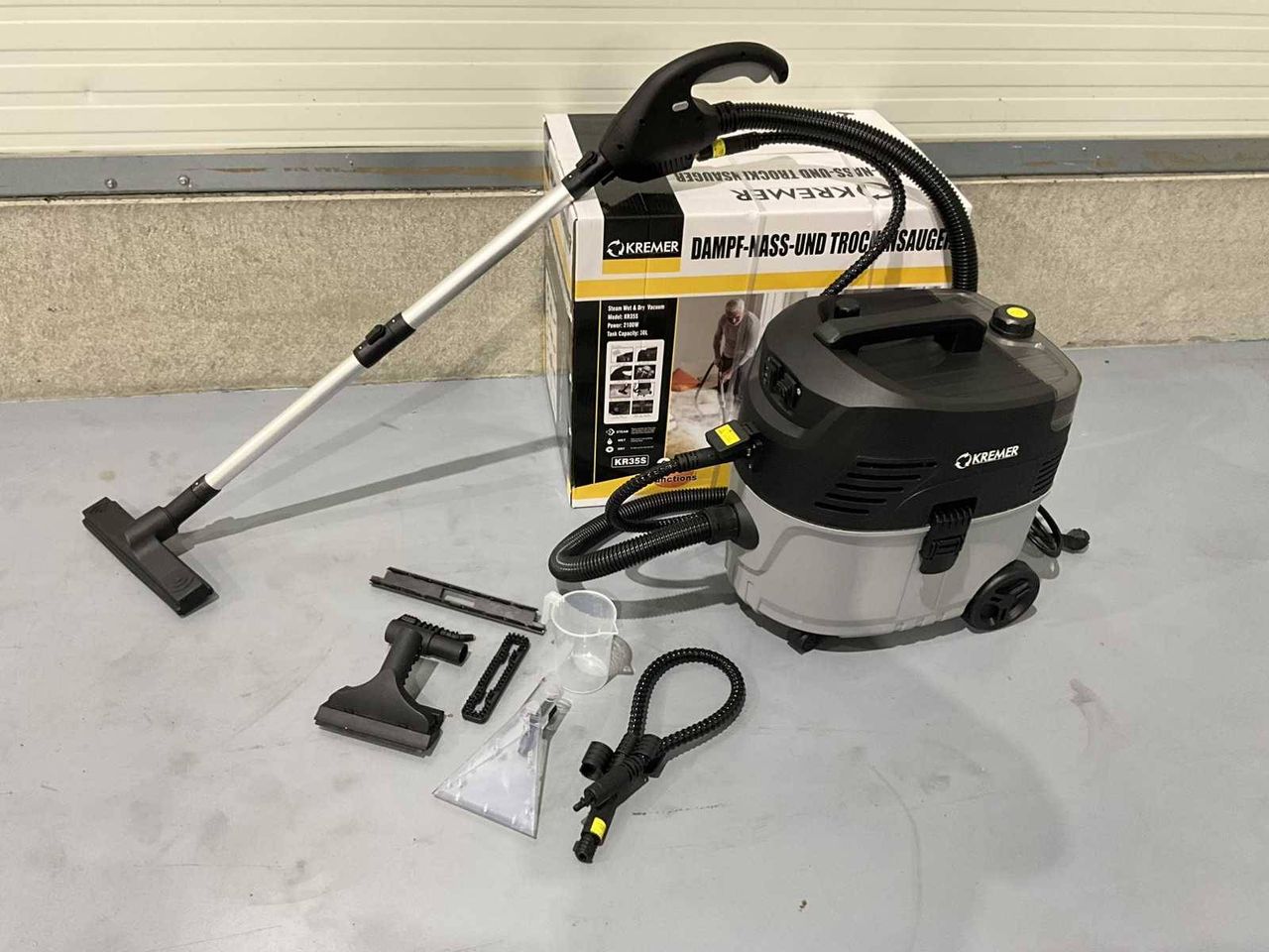 Industrial vacuum cleaner Kremer KR35S Electric 30L New
