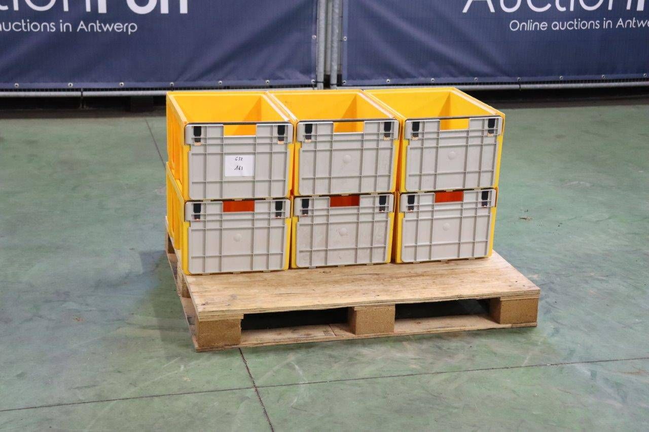 Storage bin with flap 6 pieces