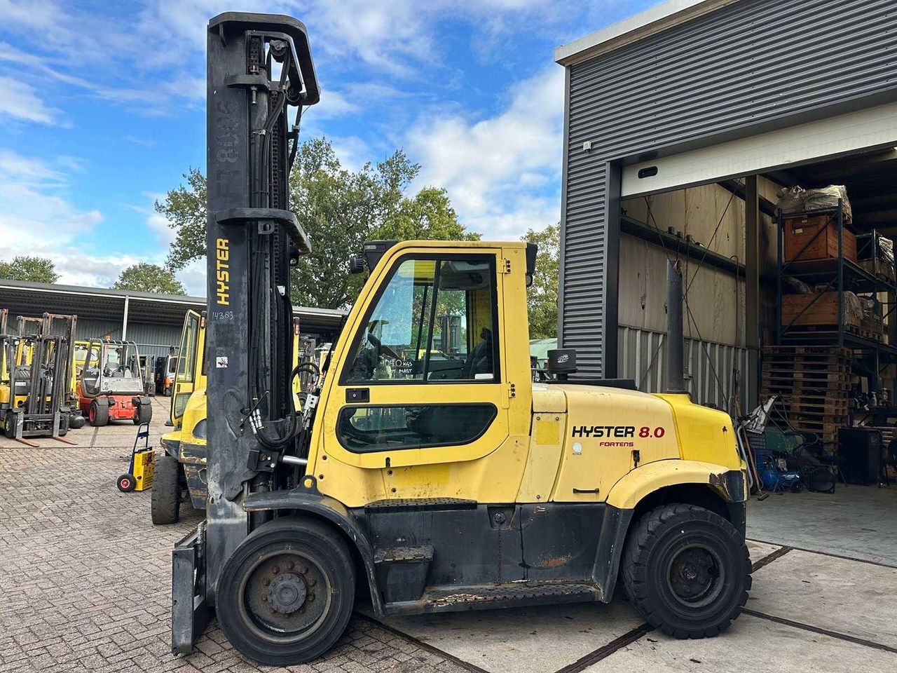 Forklift Hyster H8.0FT6 Diesel 8000kg 8.11m 2013