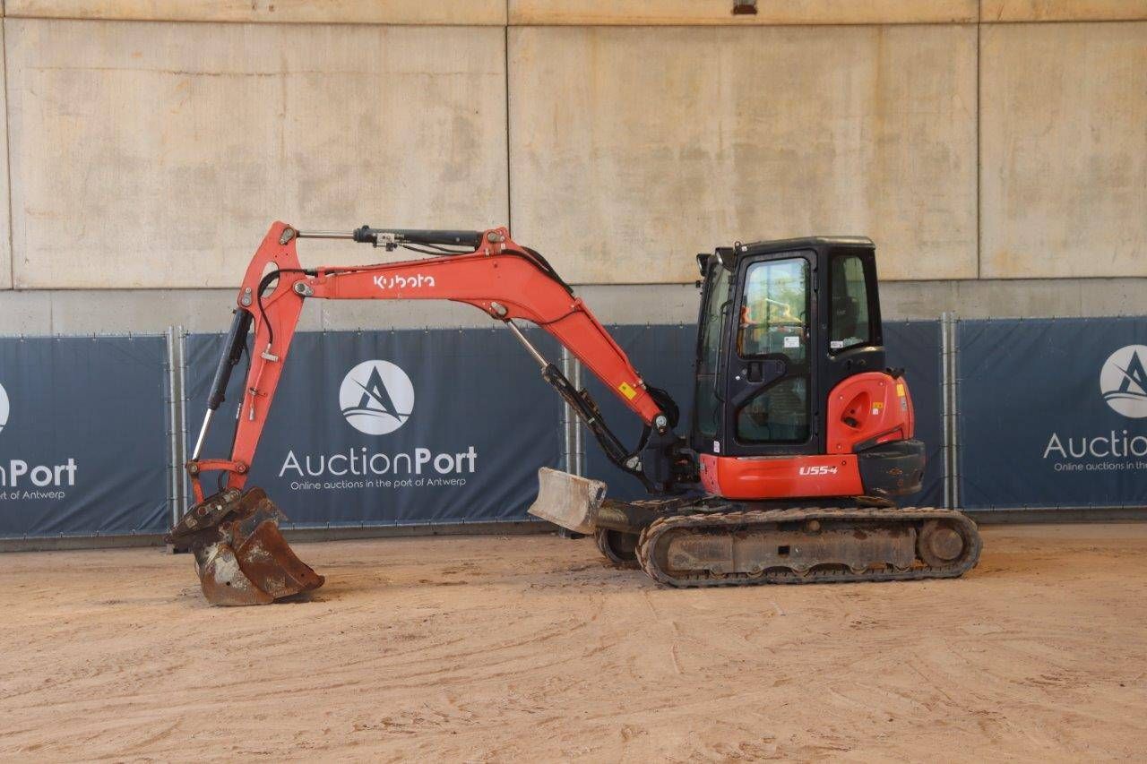 Crawler excavator Kubota U55-4 Diesel 46hp 2017