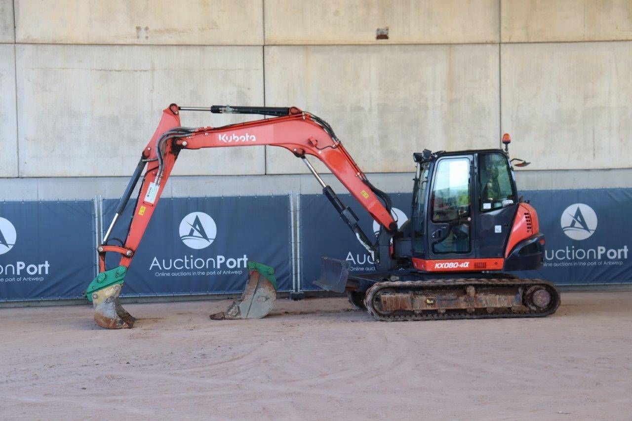 Crawler excavator Kubota KX080-4a Diesel 63.3hp 2018