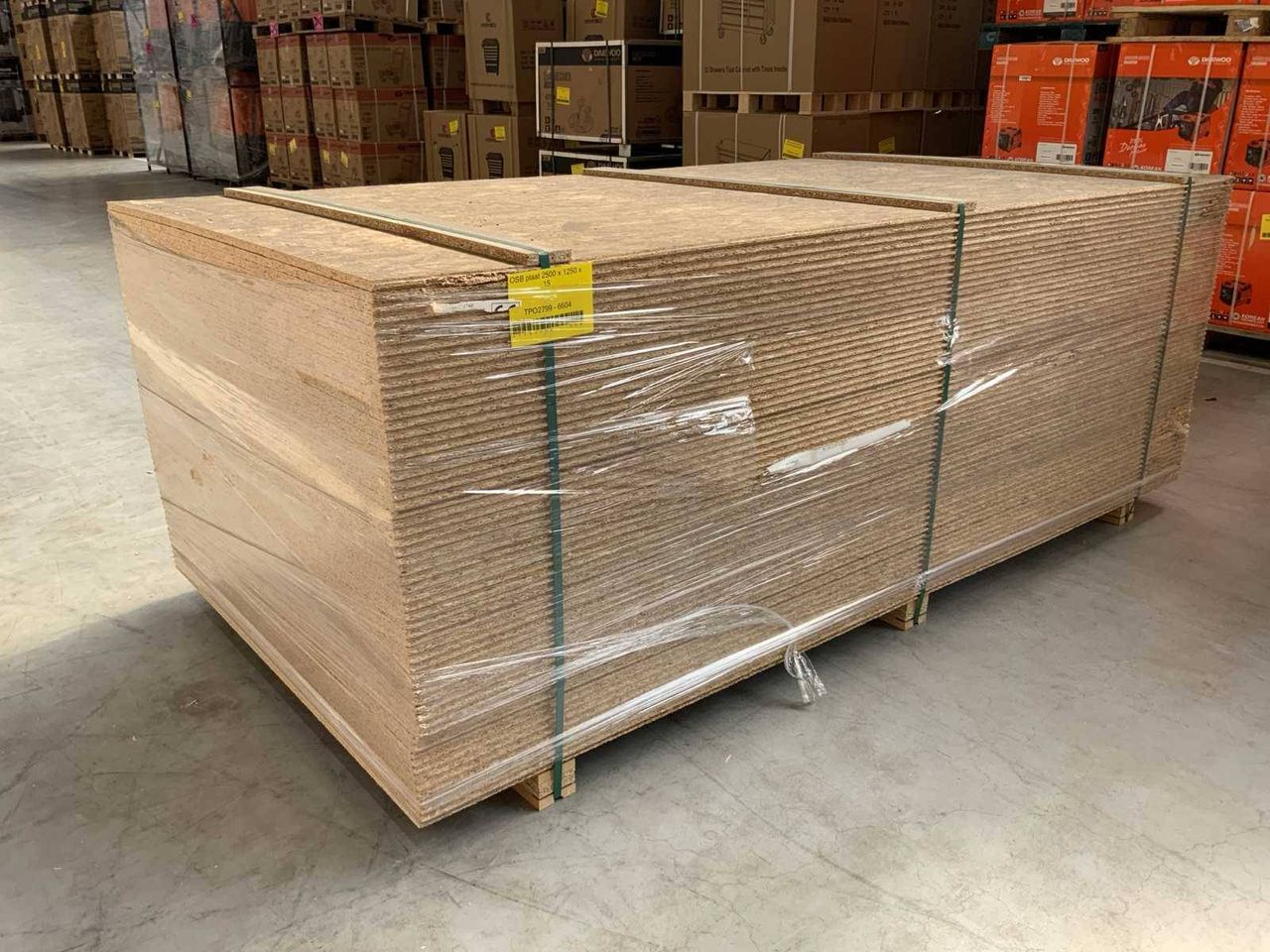 OSB plates 2500x1250x15mm 60 pieces New