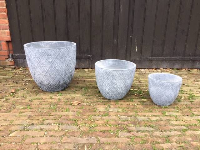 Rustic Flower Boxes 3 pieces New (Margin)