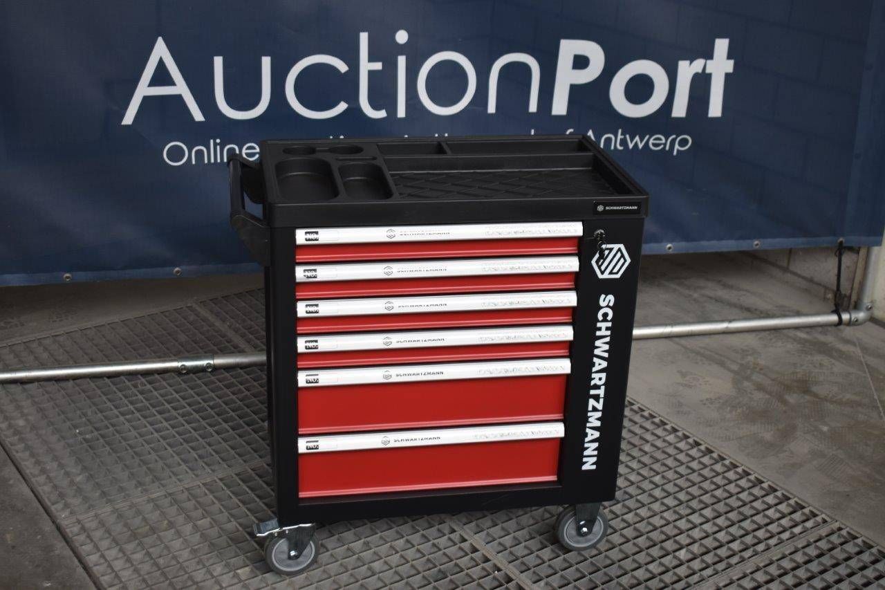 Schwartzmann tool trolley with filled drawers New