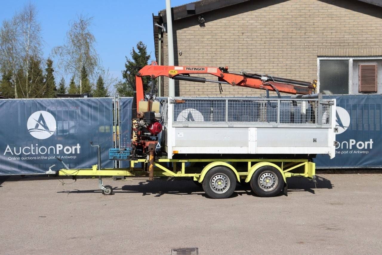 Tipper Trailer with Crane Van Weel VW1300KW