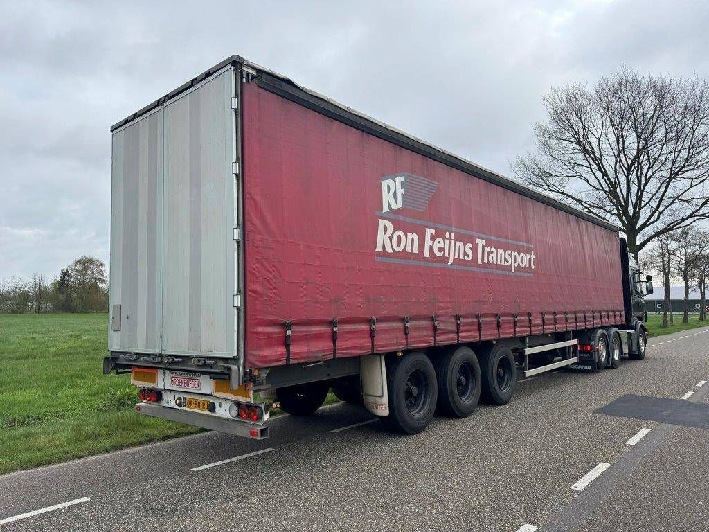 Sliding curtain semi-trailer Groenewegen DRO-14-27 41000kg 2008