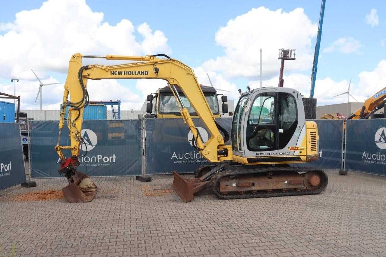 New Holland Kobelco E80-1ES Diesel Crawler Excavator 2008