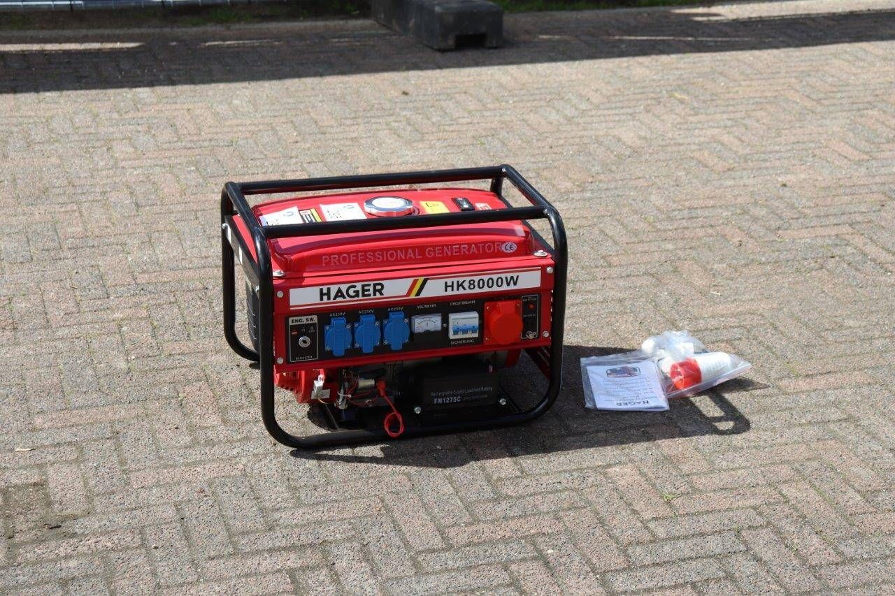 Hager HK8000W Petrol Generator 2kVA 400V New (Margin)