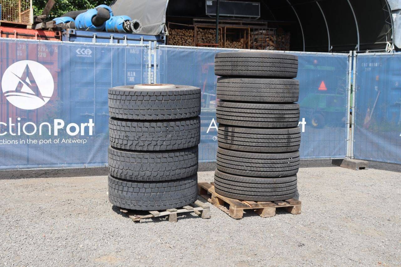 Batch of Michelin Truck Tires, Various Sizes, 10 Pieces