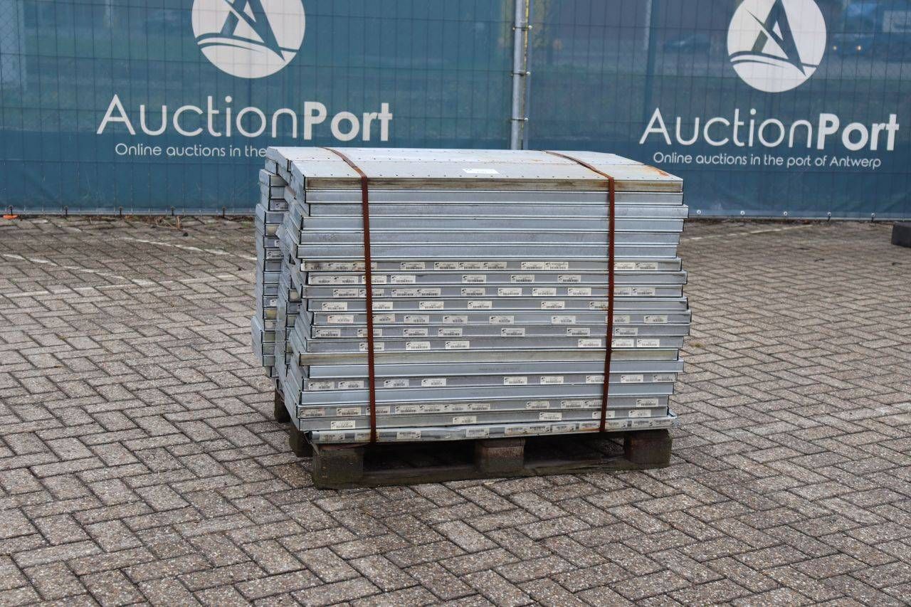 Batch of metal shelves for warehouse shelving