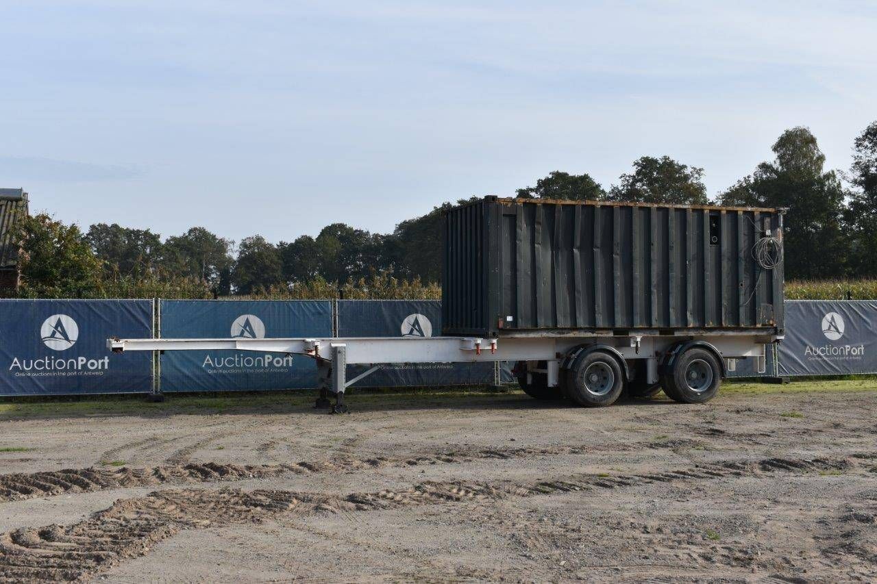 Container Semi-trailer Van Hool S-206 with Diesel tank