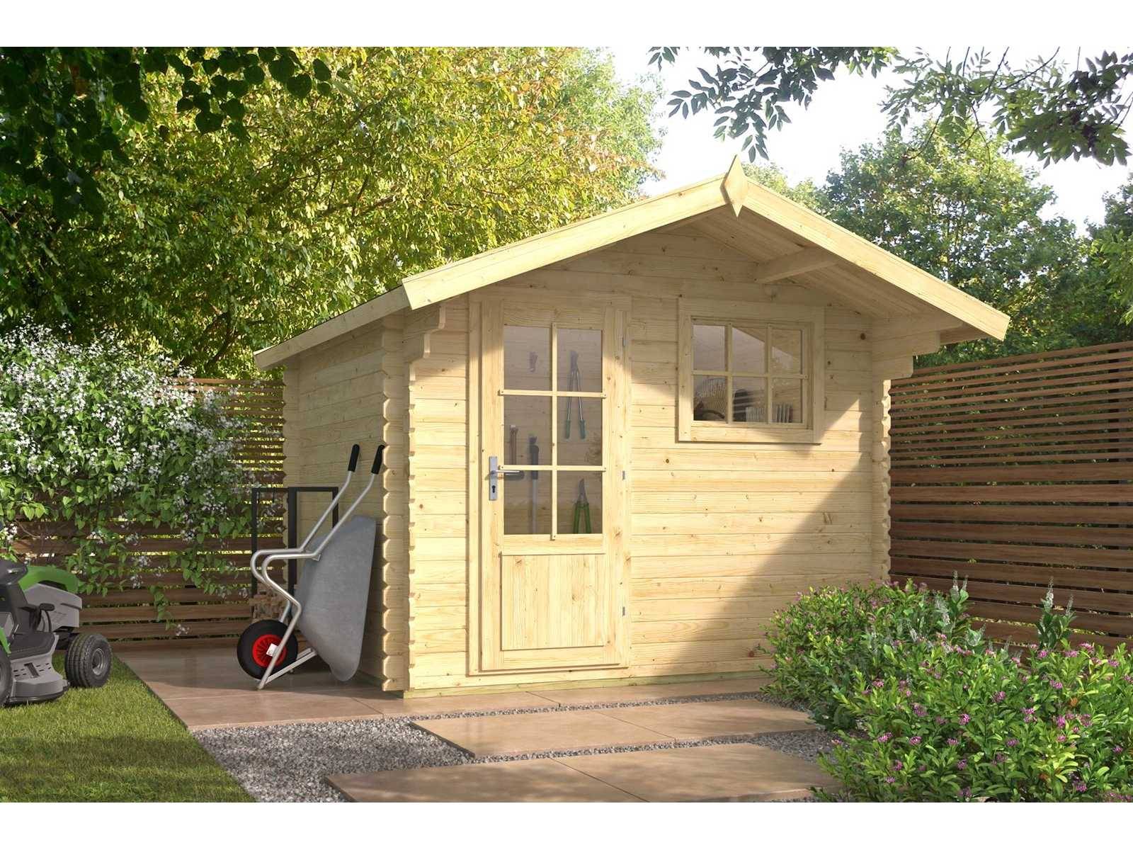 Blockhaus - Gartenhaus Björn 300x260x245cm (Neu)